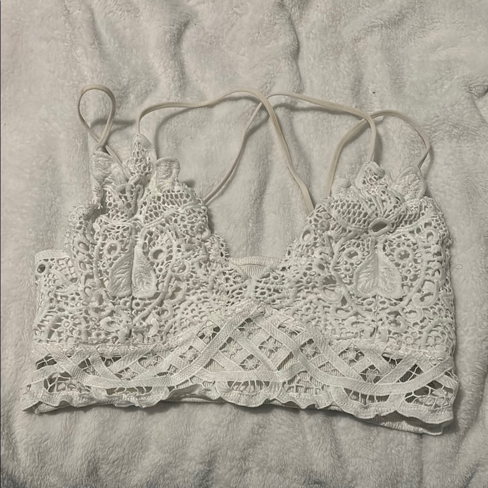 Wishlist White Lace Bralette